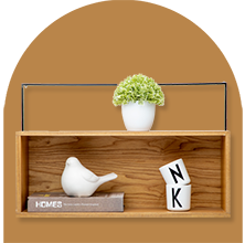 WALL SHELVES & HOOKS