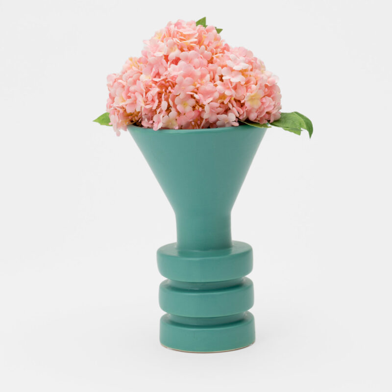 GREEN CERAMIC DECORATIVE VASE - Image 2