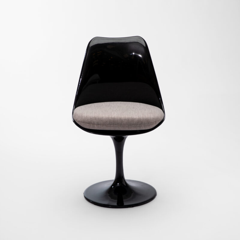 PP CHAIR WITH FABRIC CUSHION AND ALUMINUM BASE - Image 4