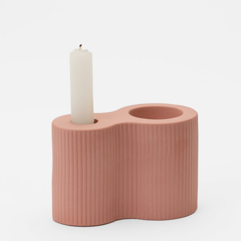MODERN CERAMIC DOUBLE CANDLE HOLDER - Image 2
