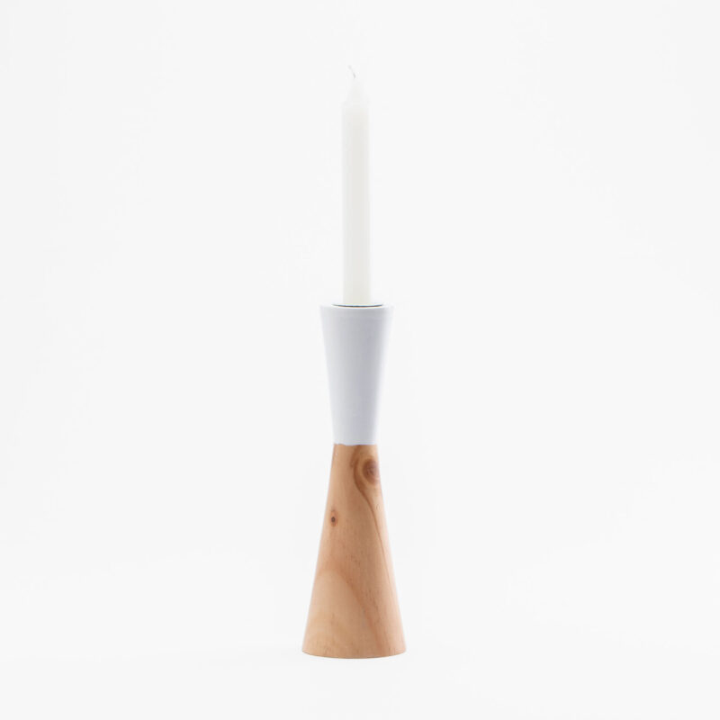 BIG WOODEN CANDLE HOLDER - Image 2