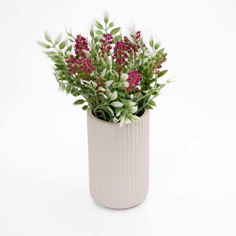 WHITE CERAMIC VASE - Image 2