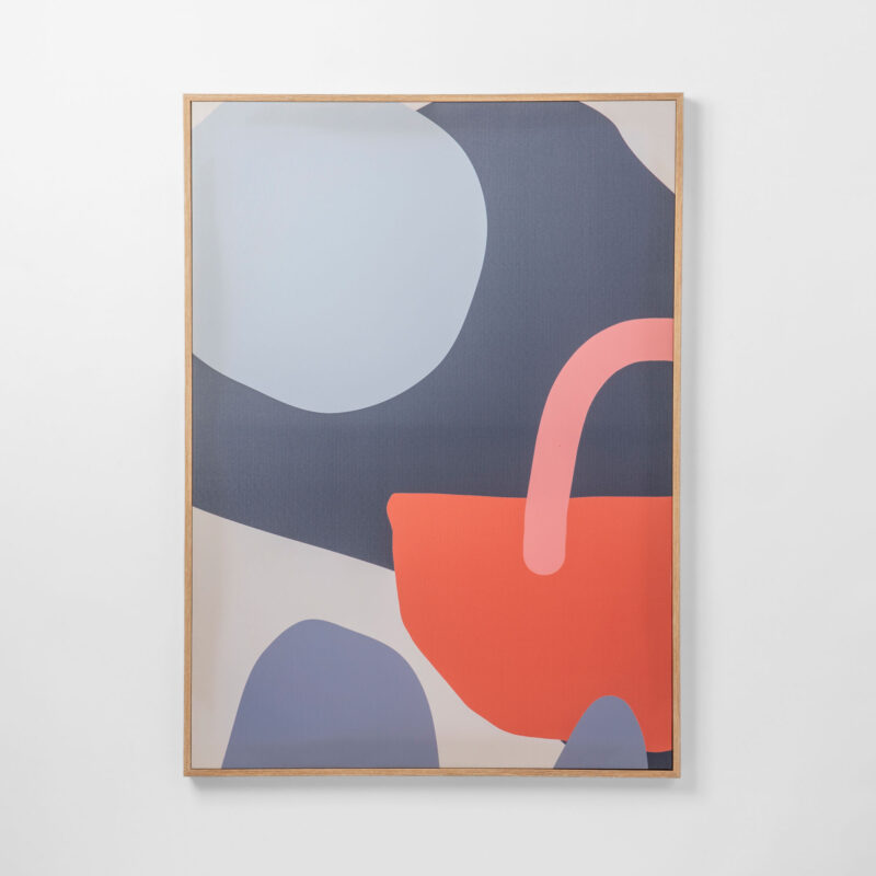 ABSTRACT FRAMED CANVAS