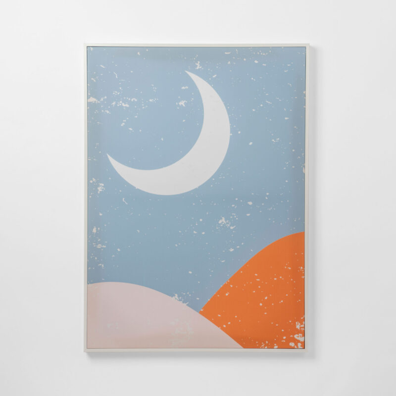 GRAPHIC NIGHT FRAMED CANVAS