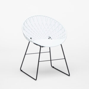 PP SEAT WITH METAL LEGS CHAIR