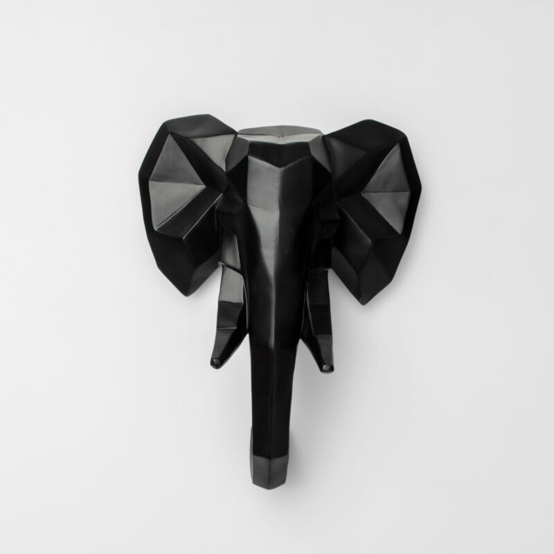 GEOMETRIC ELEPHANT HEAD WALL DECOR
