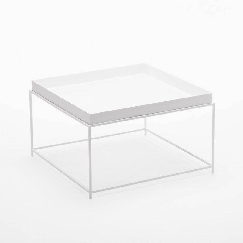 POWDER COATED STEEL SQUARE COFFEE TABLE