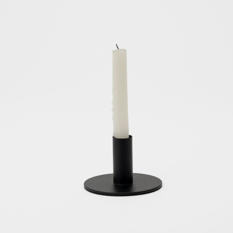 BLACK METAL CANDLE HOLDER - Image 2