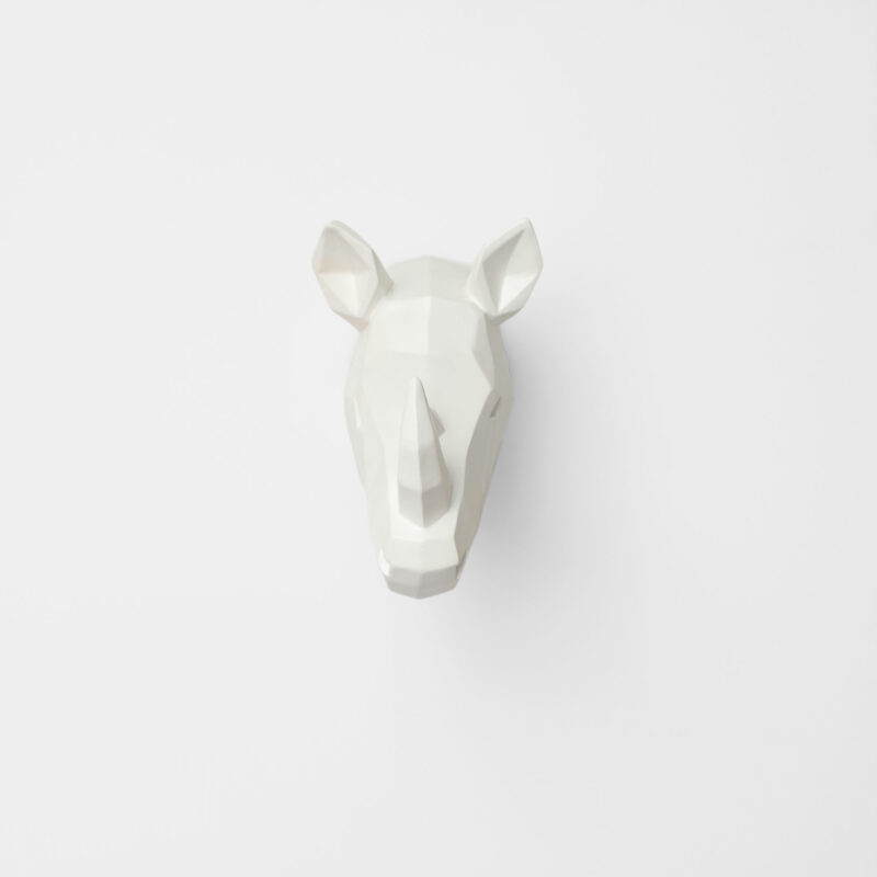 GEOMETRIC  RHINO HEAD WALL DECOR