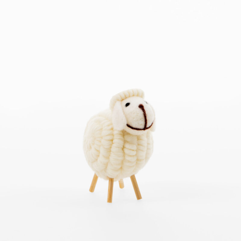 TABLETOP SHEEP CHRISTMAS DECORATION