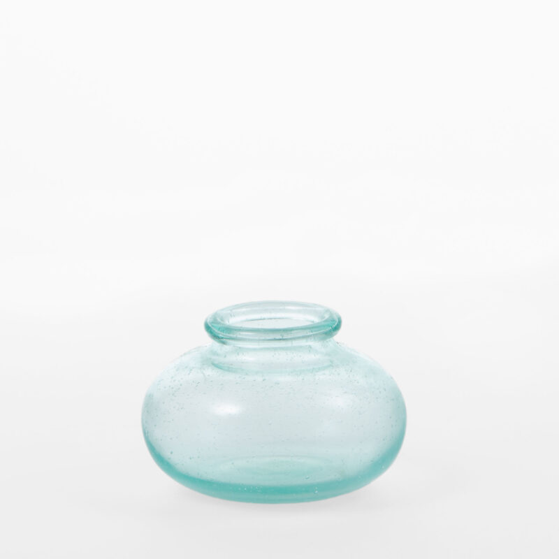 LIGHT GREEN GLASS VASE