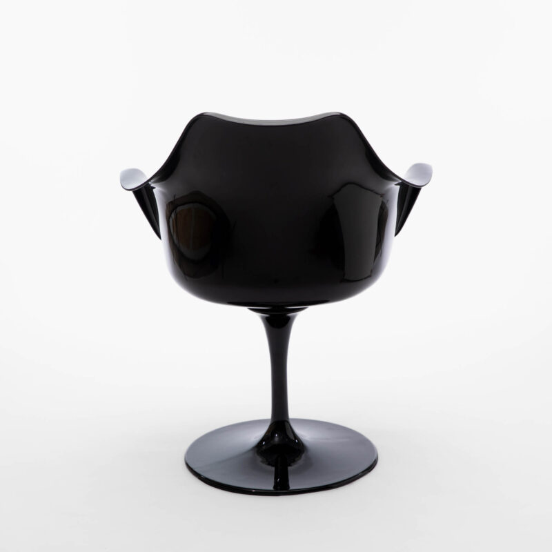 PP ARMCHAIR WITH FABRIC CUSHION AND ALUMINUM BASE - Image 2