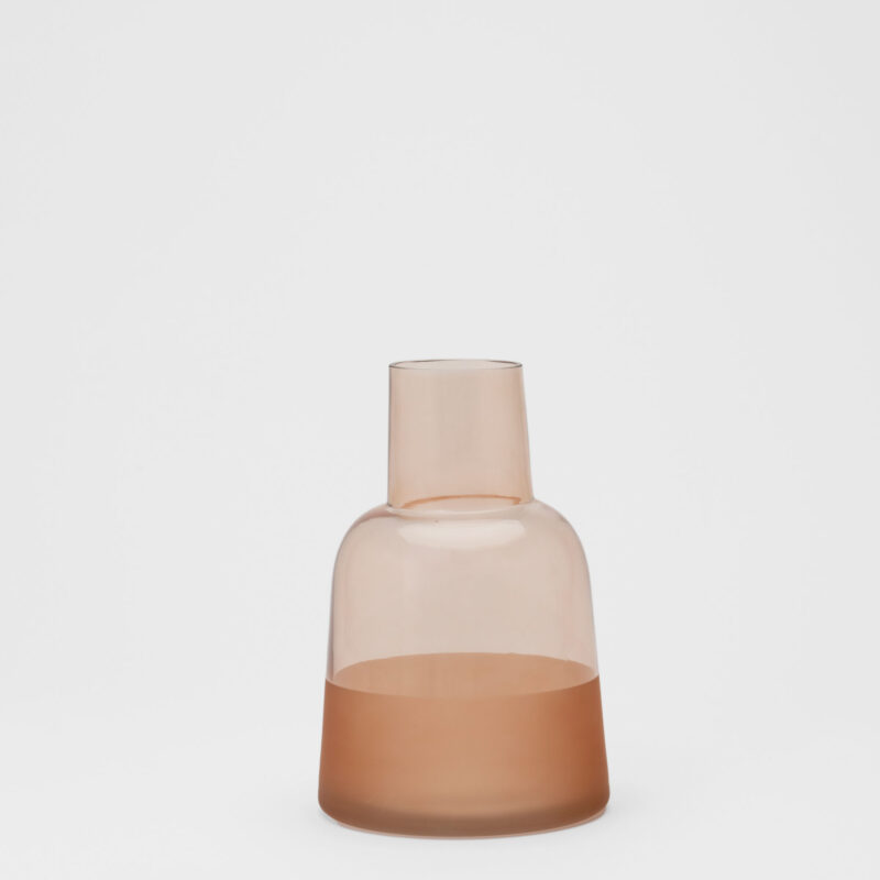 ORANGE GLASS VASE