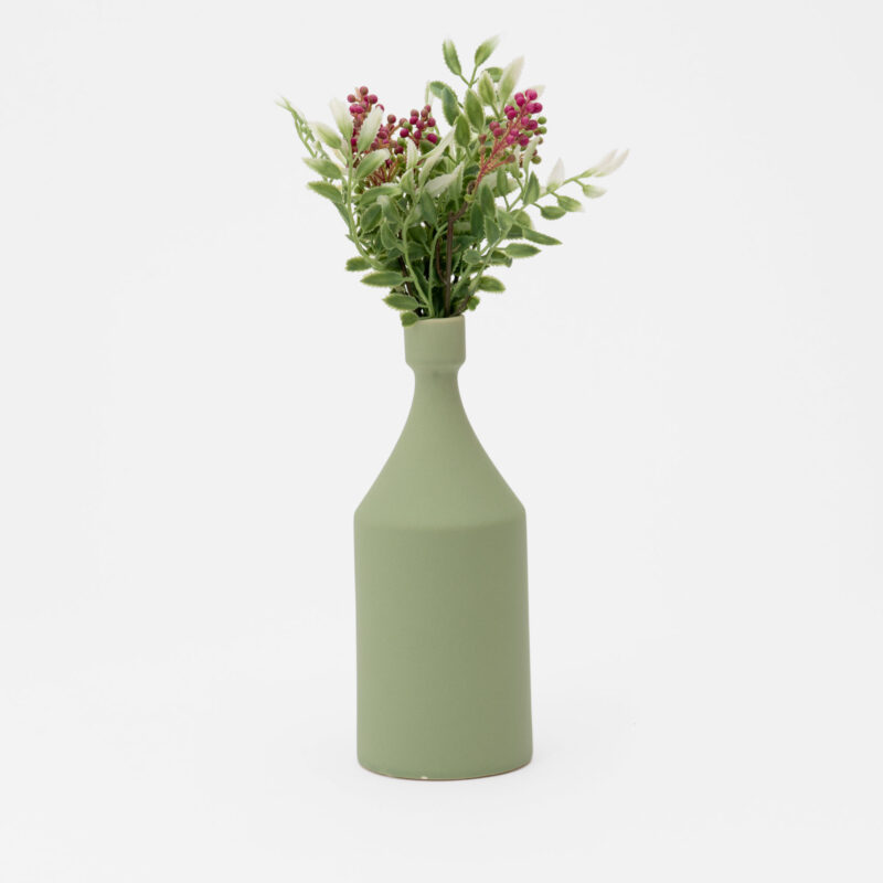 LIGHT GREEN CERAMIC DECORATIVE VASE - Image 2
