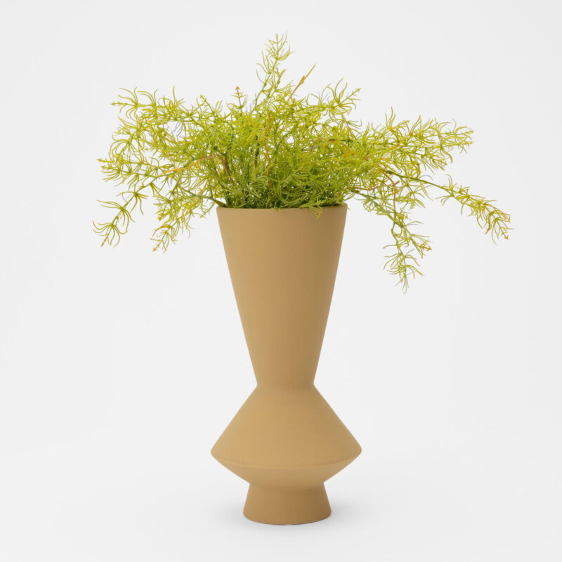 YELLOW CERAMIC DECORATIVE VASE - Image 2