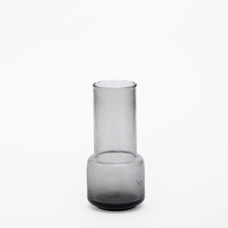 SMOKE  GLASS VASE