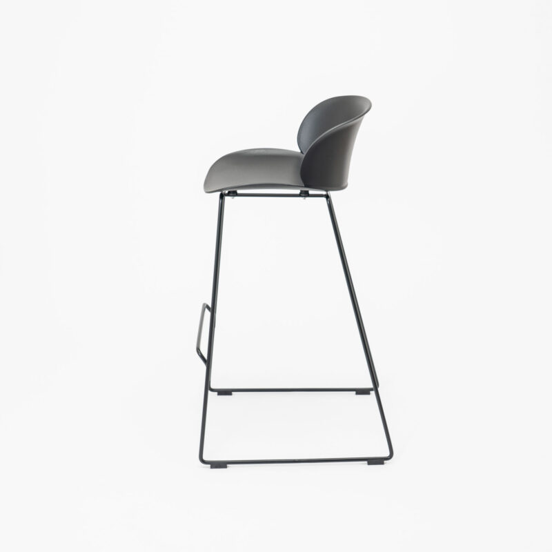 PP SEAT AND BACK REST STOOL WITH STEEL FRAME - Image 3