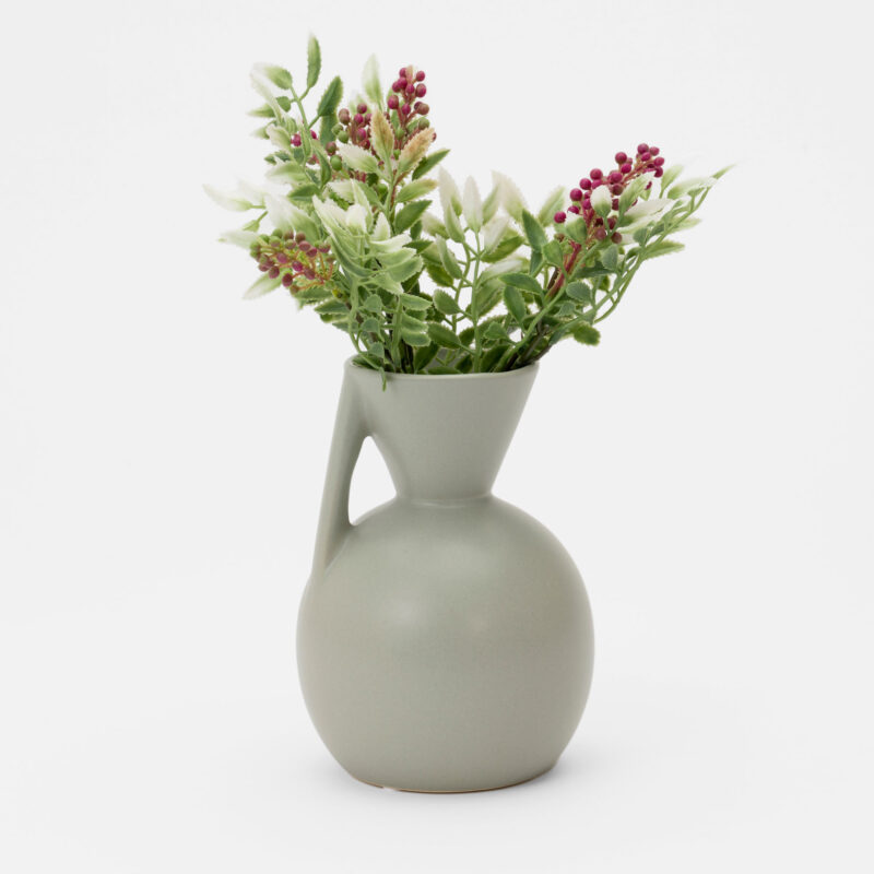 GRAY CERAMIC DECORATIVE VASE - Image 2