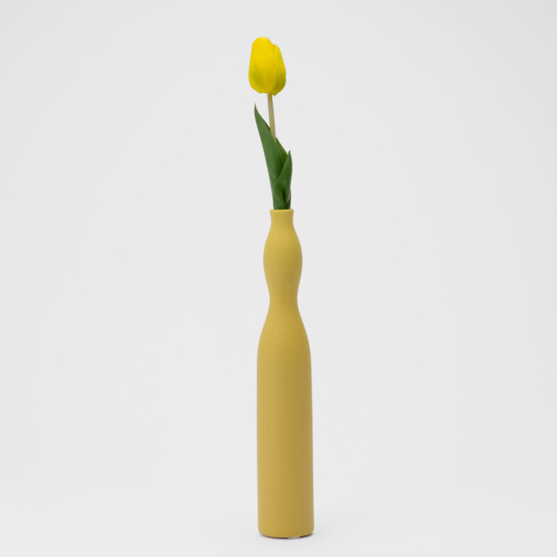 YELLOW DECORATIVE CERAMIC VASE - Image 2