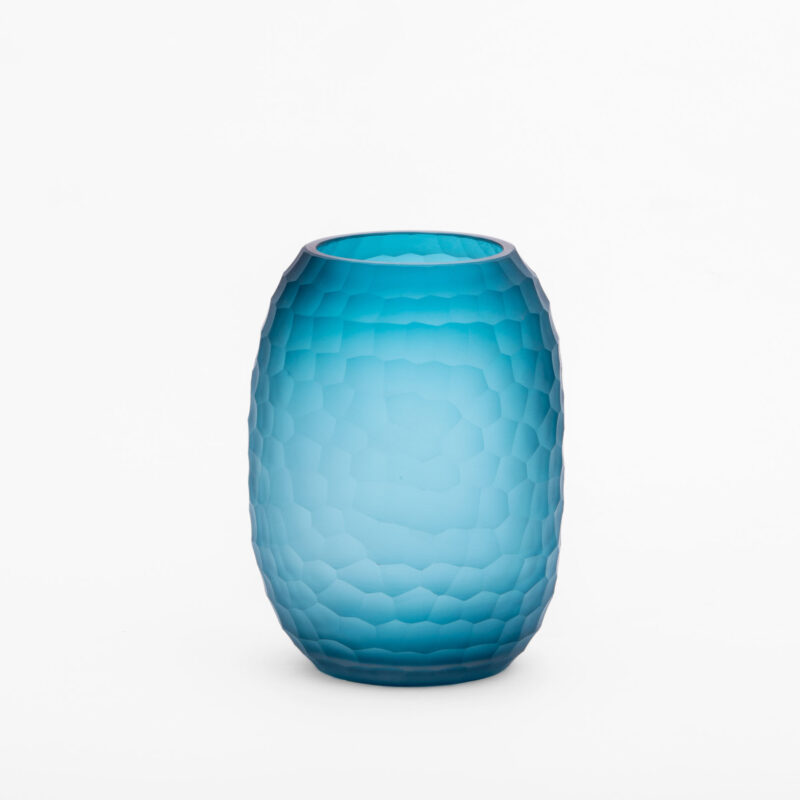 BLUE GLASS VASE
