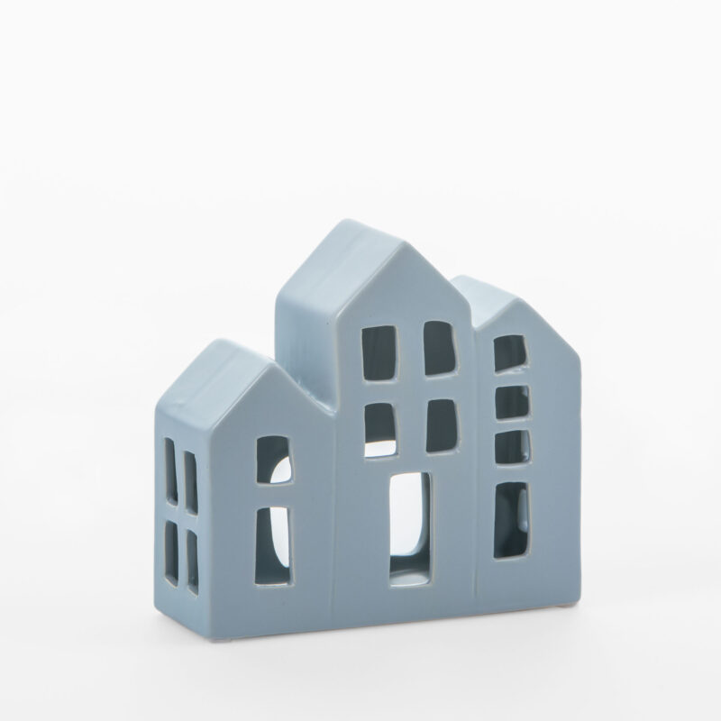 LARGE CERAMIC HOUSE CANDLE HOLDER