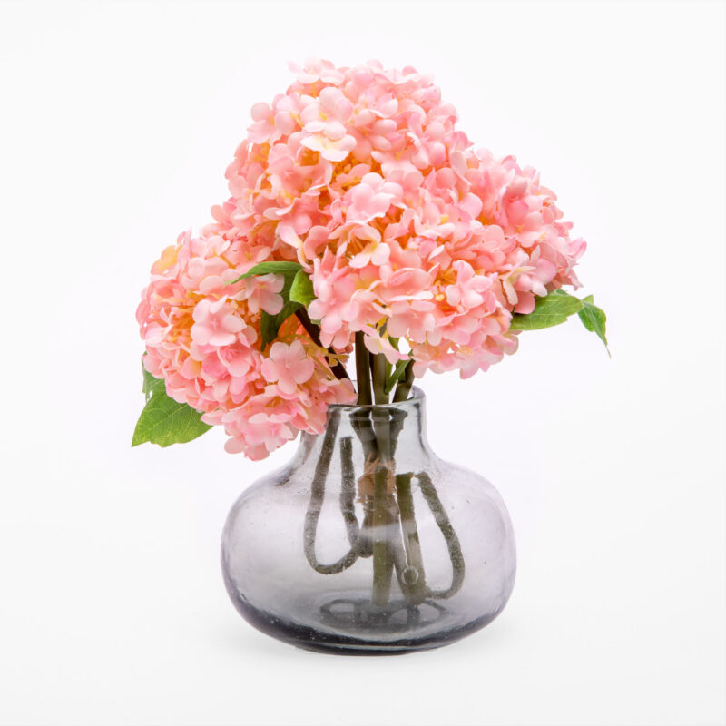 SMOKE GRAY GLASS VASE - Image 2