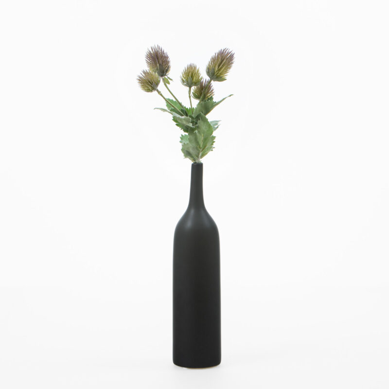 BLACK CERAMIC VASE - Image 3
