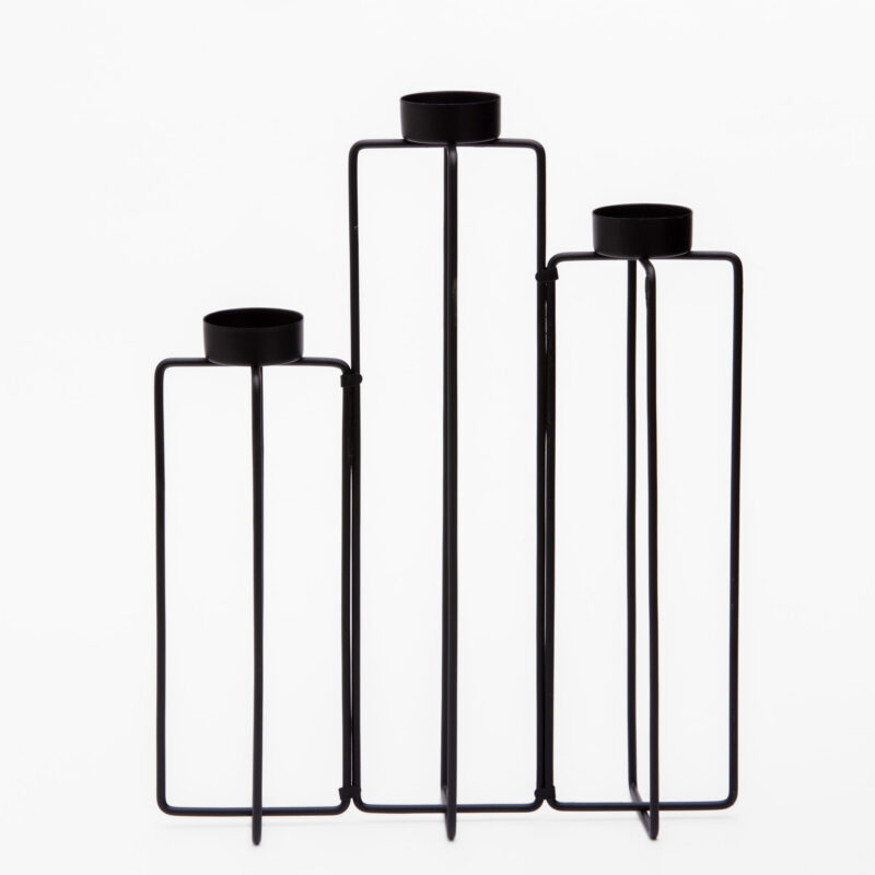 METAL TRIO CANDLE HOLDER