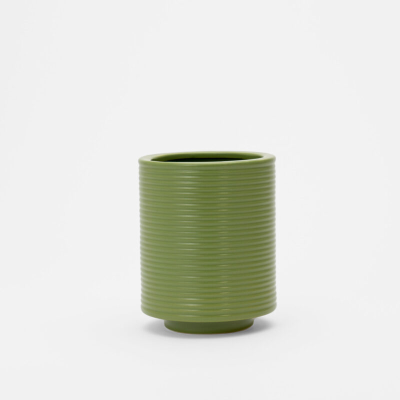 GREEN CERAMIC VASE