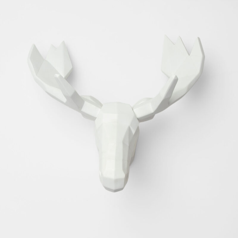 GEOMETRIC MOOSE HEAD WALL DECOR