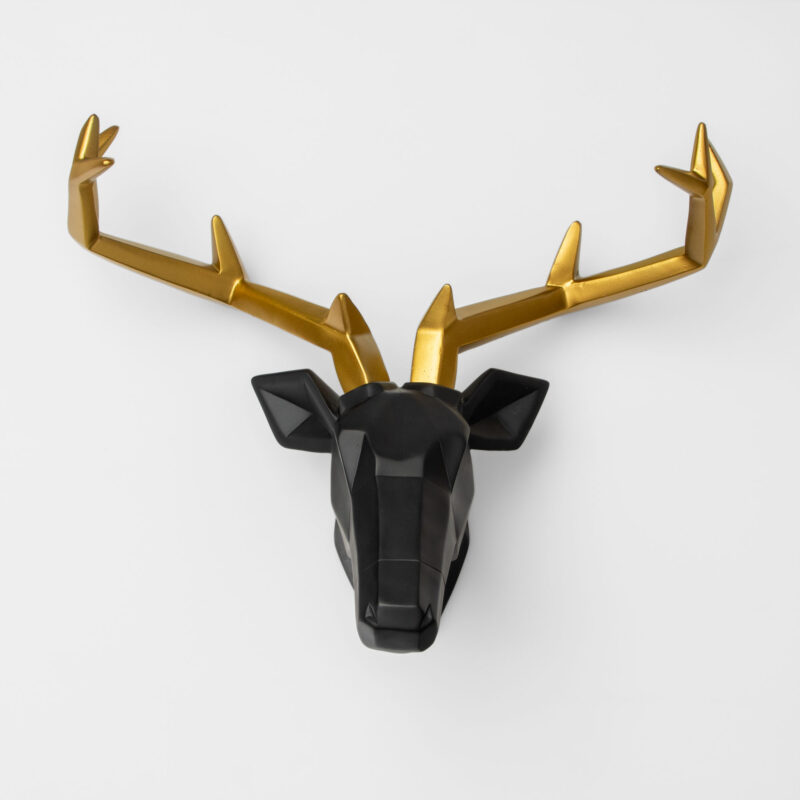 GEOMETRIC DEER HEAD WALL DECOR