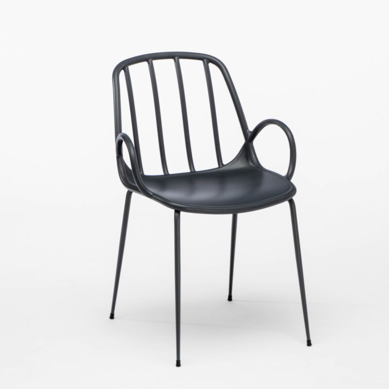 PP ARMCHAIR WITH METAL LEGS - Image 2