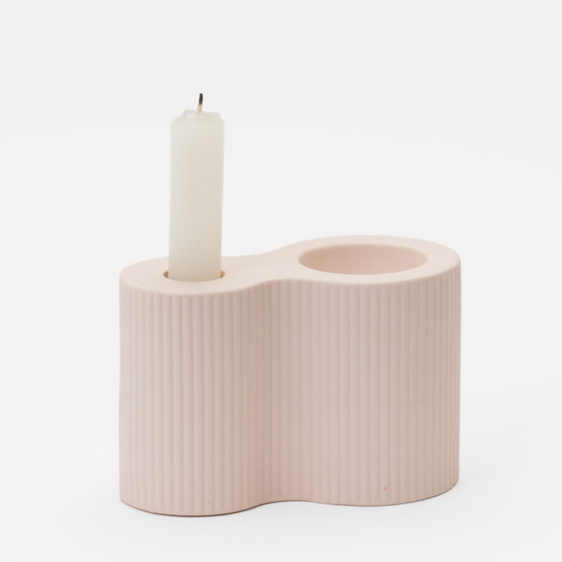 MODERN CERAMIC DOUBLE CANDLE HOLDER - Image 3