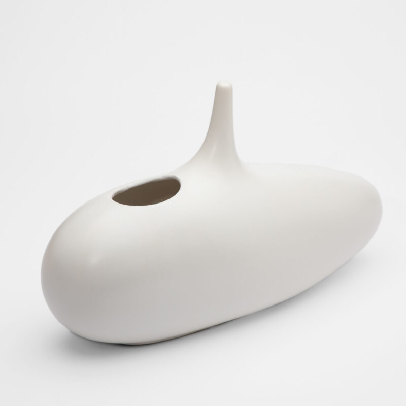 WHITE CERAMIC VASE