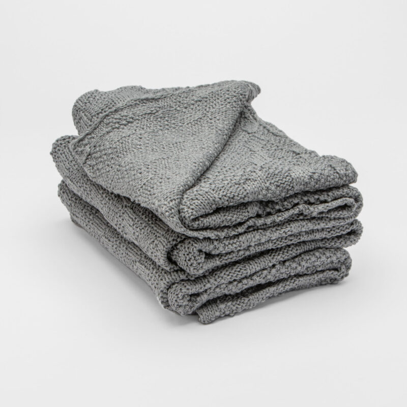 DARK GRAY THROW BLANKET