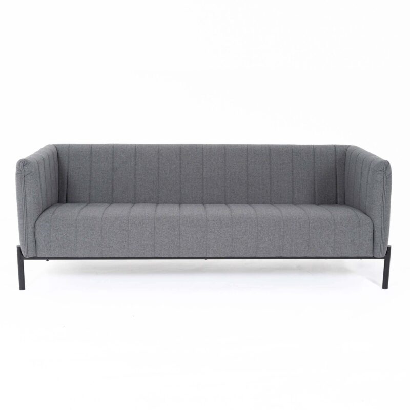 3 SEATER UPHOLSTERED SOFA WITH METAL LEGS - Image 3