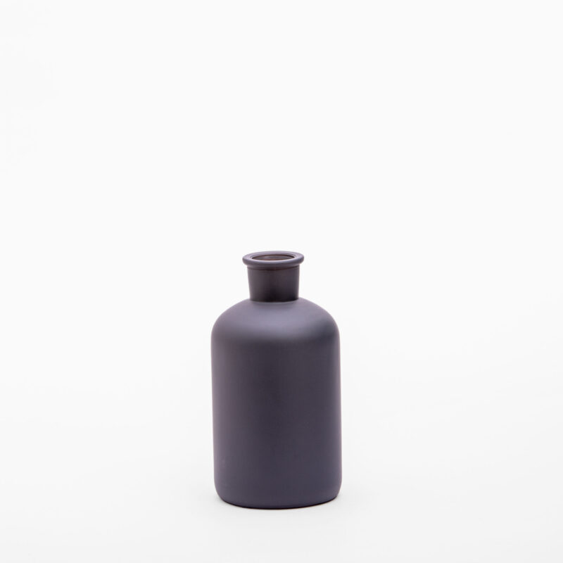 GRAY GLASS VASE