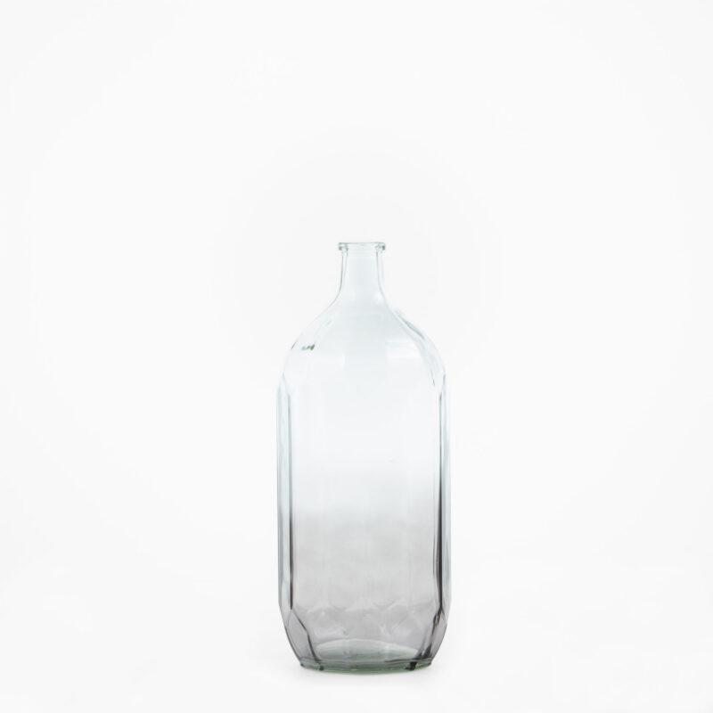 LARGE GRAY GLASS VASE