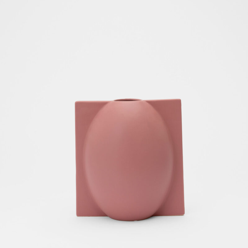PINK CERAMIC DECORATIVE VASE