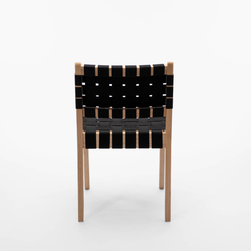 ASH WOOD CHAIR WITH ELASTIC STRAPS SEAT AND BACK - Image 2