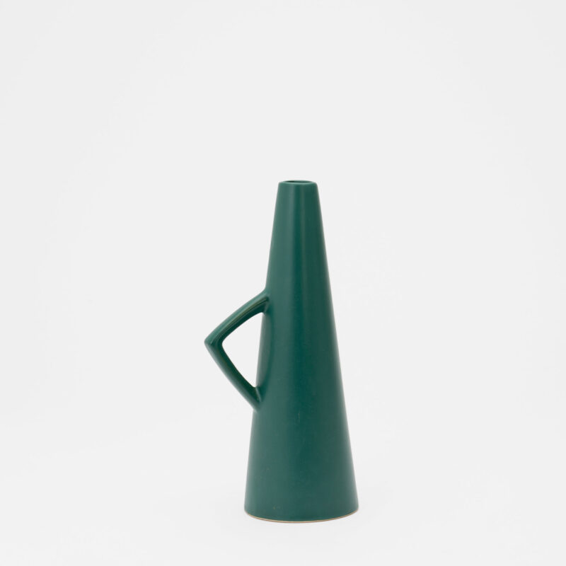 GREEN CERAMIC DECORATIVE VASE