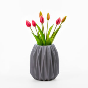 GRAY CERAMIC VASE - Image 2