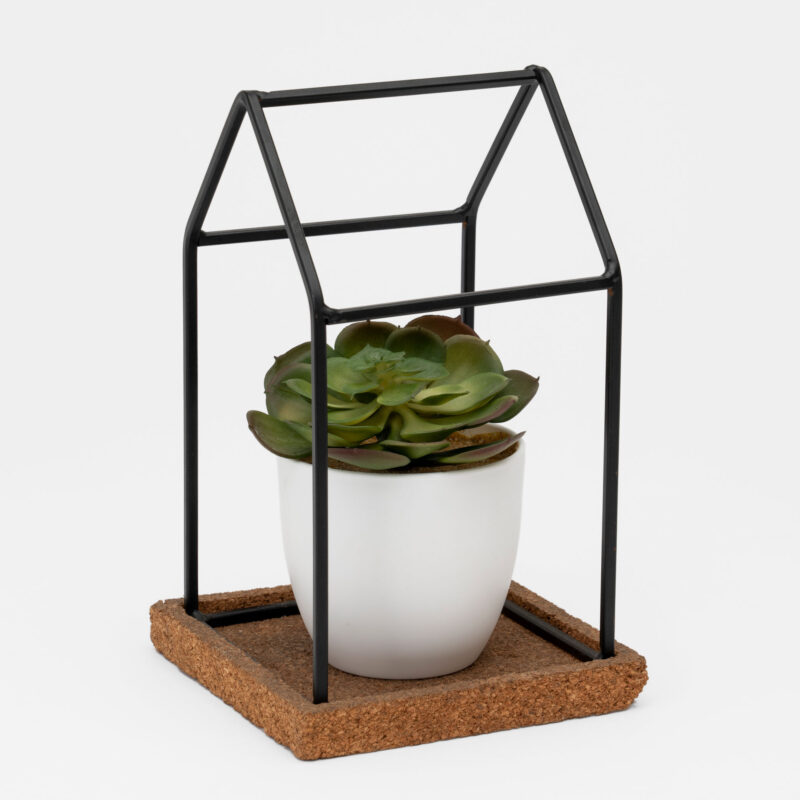 DECORATIVE BLACK METAL HOUSE - Image 2