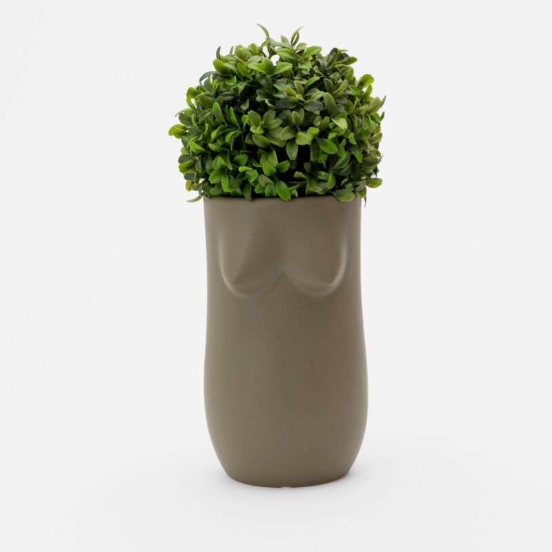 GRAY FEMALE BODY CERAMIC VASE - Image 2
