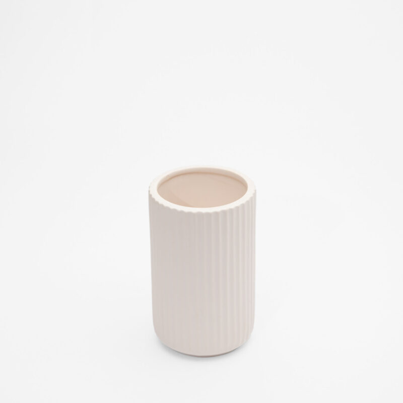 WHITE CERAMIC VASE