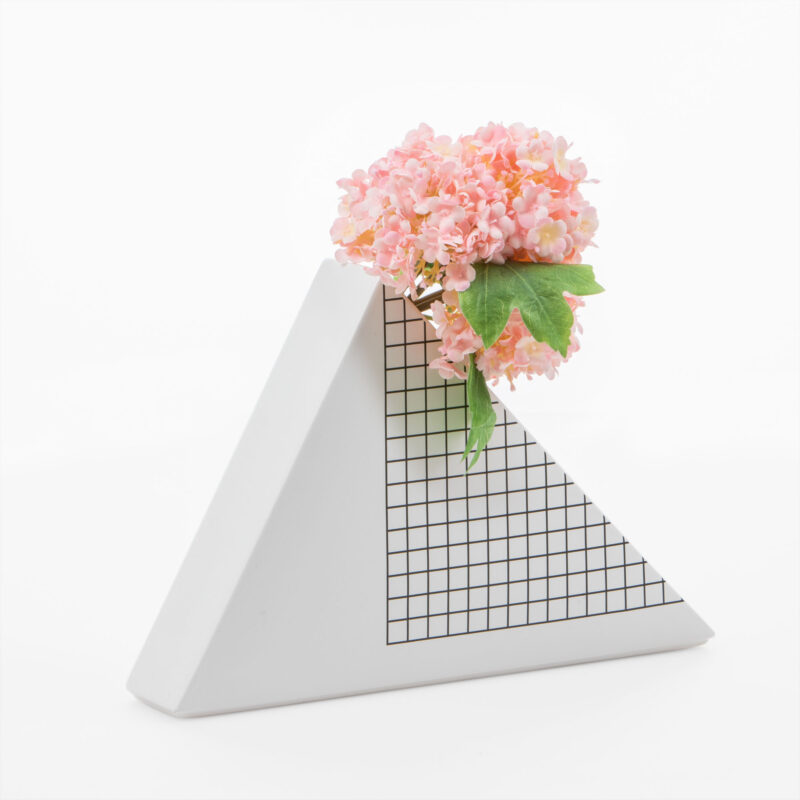 CERAMIC TRIANGULAR VASE - Image 2