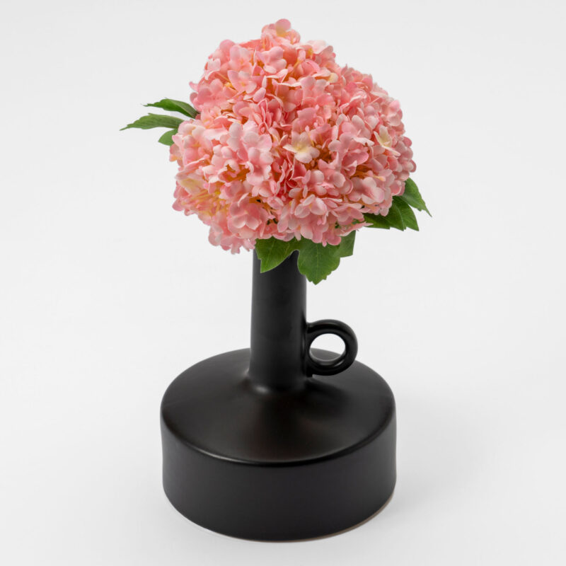 BLACK CERAMIC DECORATIVE VASE - Image 2