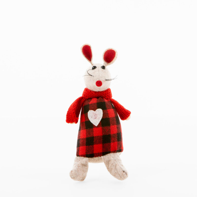 MOUSE CHRISTMAS HANGING DECORATION