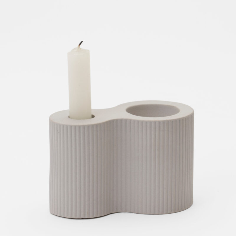 MODERN CERAMIC DOUBLE CANDLE HOLDER - Image 4