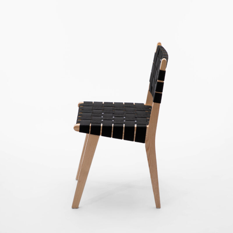 ASH WOOD CHAIR WITH ELASTIC STRAPS SEAT AND BACK - Image 3
